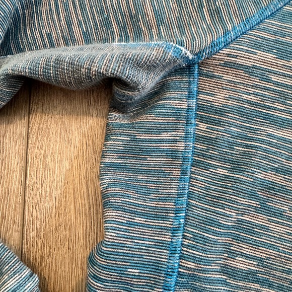 EUC- 💙Lululemon Blue and Creme We are From Space Scuba Hoodie *Stretch💙 - Picture 9 of 13